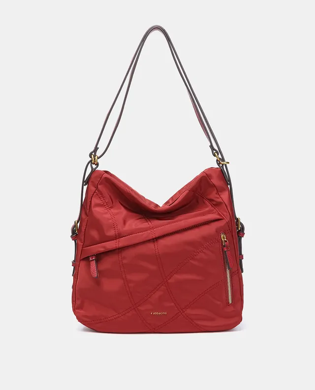 abbacino-bolso-multifuncional-convertible-mochila-reciclado-rojo image 1