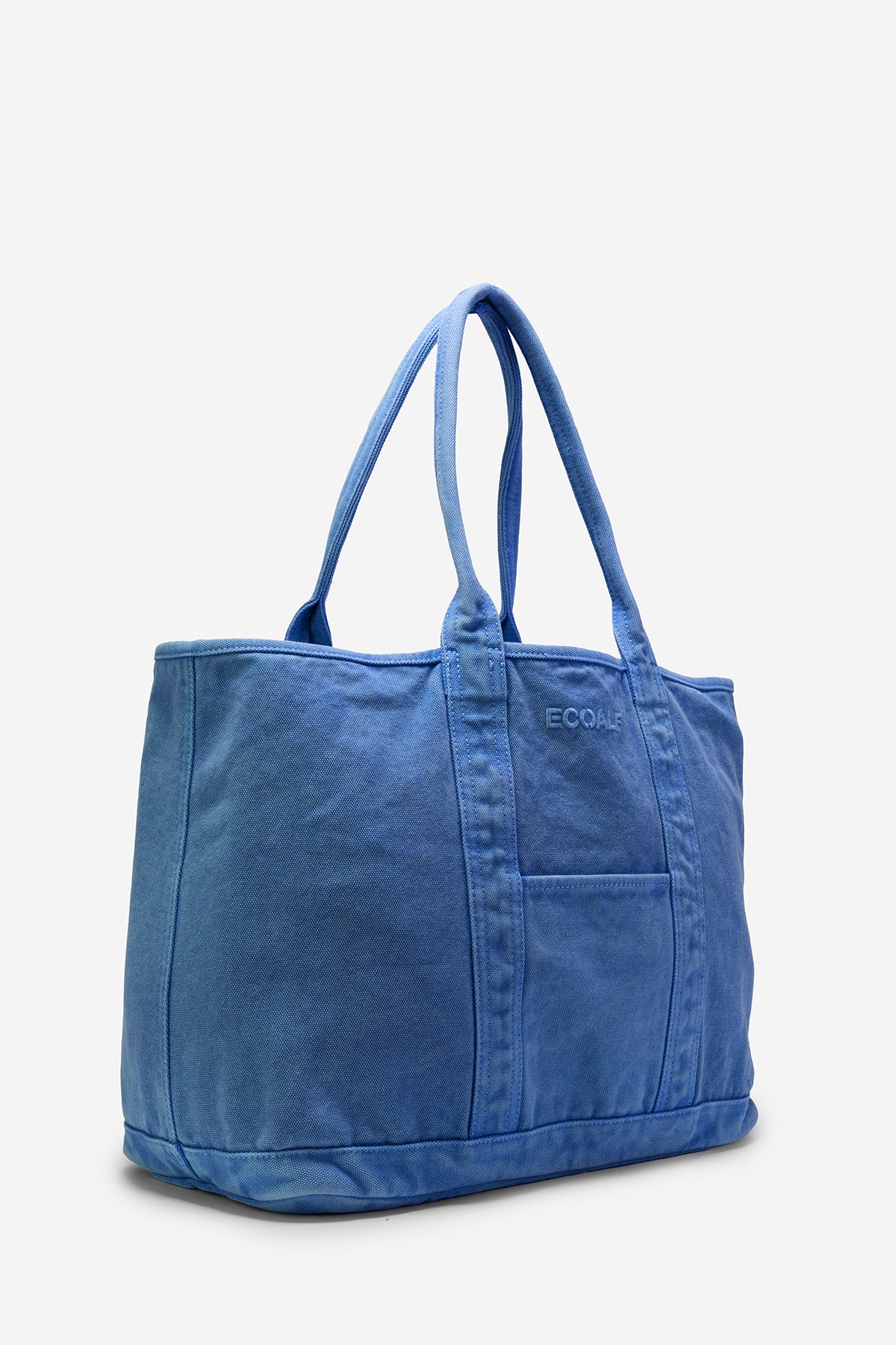 bolso-mediano-palms-azul-de-mujer-ecoalf-100-algod-n-reciclado-garment-dyed image 2