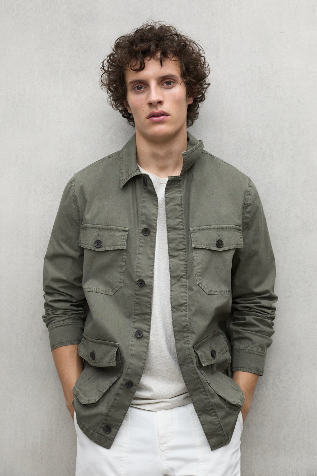 chaqueta-sahara-verde-ecoalf image 1