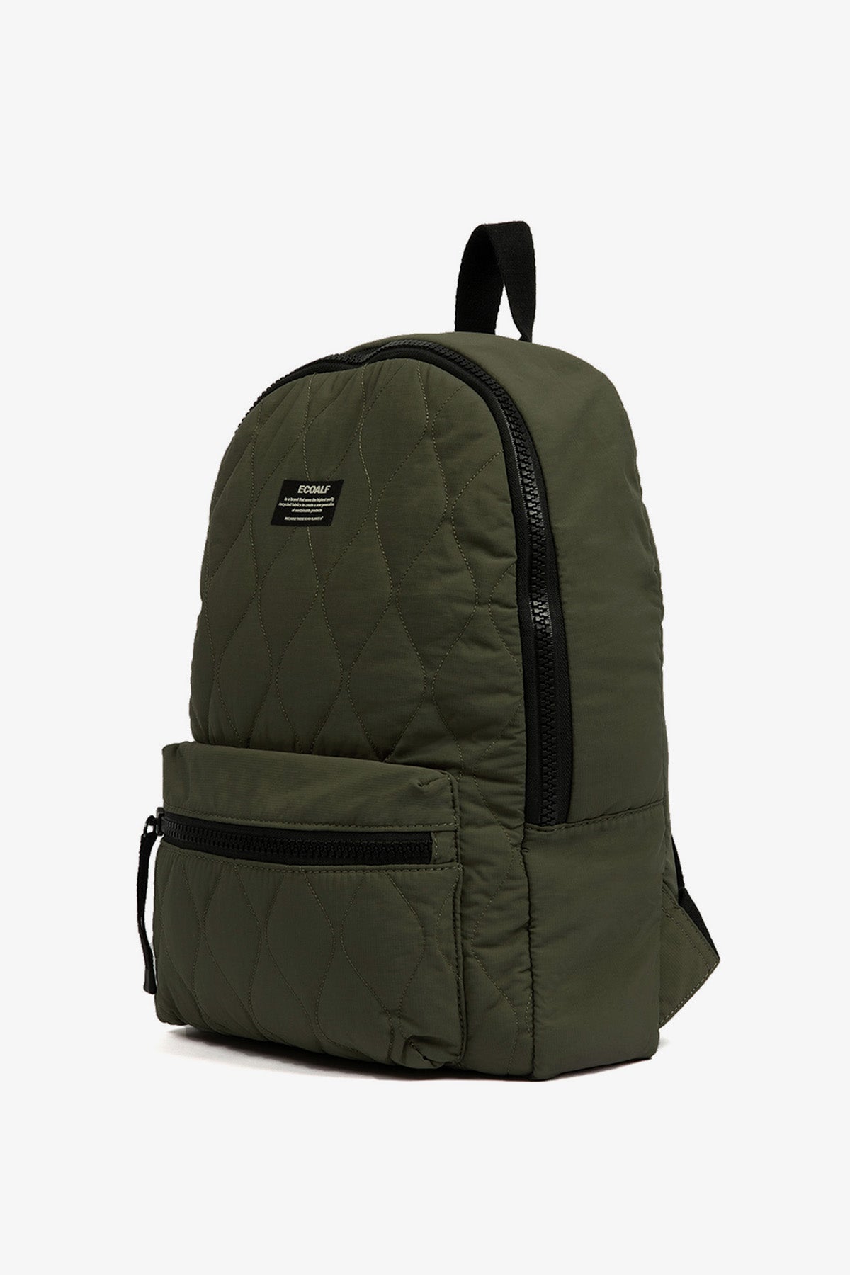 ecoalf-mochila-flock-verde-oscura-100-poli-ster-reciclado-40x31x10-cm-vegana image 2