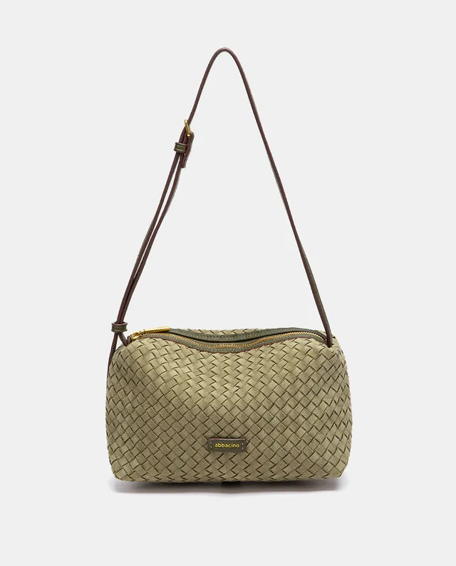 abbacino-bandolera-trenzada-verde-bolso-bandolera-mujer image 1