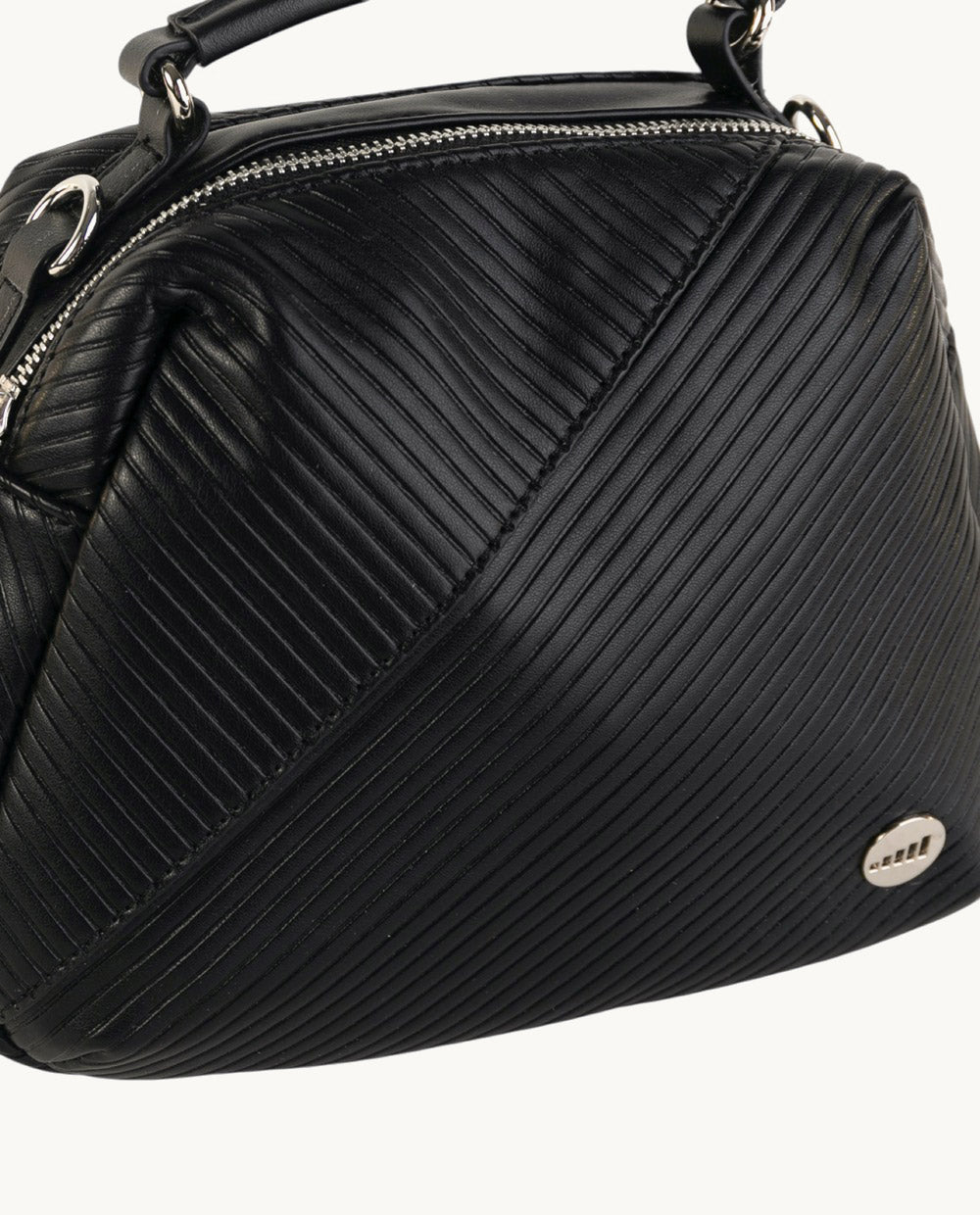 kbas-bandolera-de-piel-sint-tica-urban-sierpes-negro-24x12x21-cm-cremallera-asa- image 3