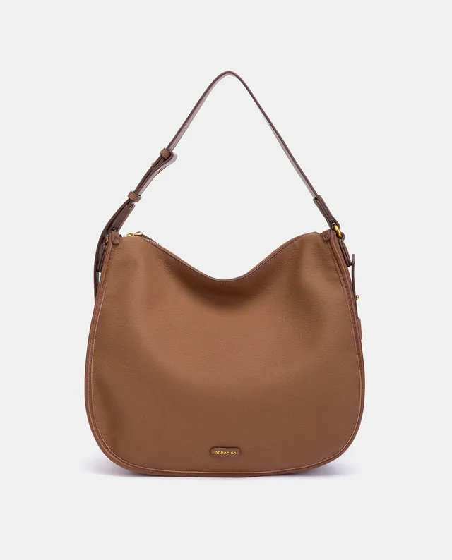 abbacino-bolso-de-hombro-reciclado-cognac-texturizado image 1