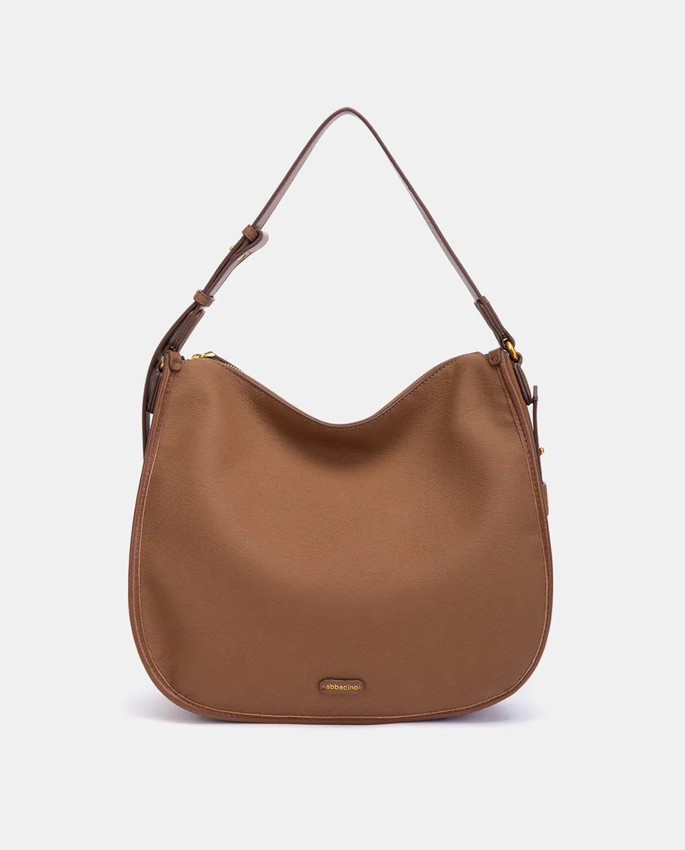 abbacino-bolso-de-hombro-reciclado-cognac-texturizado image 1