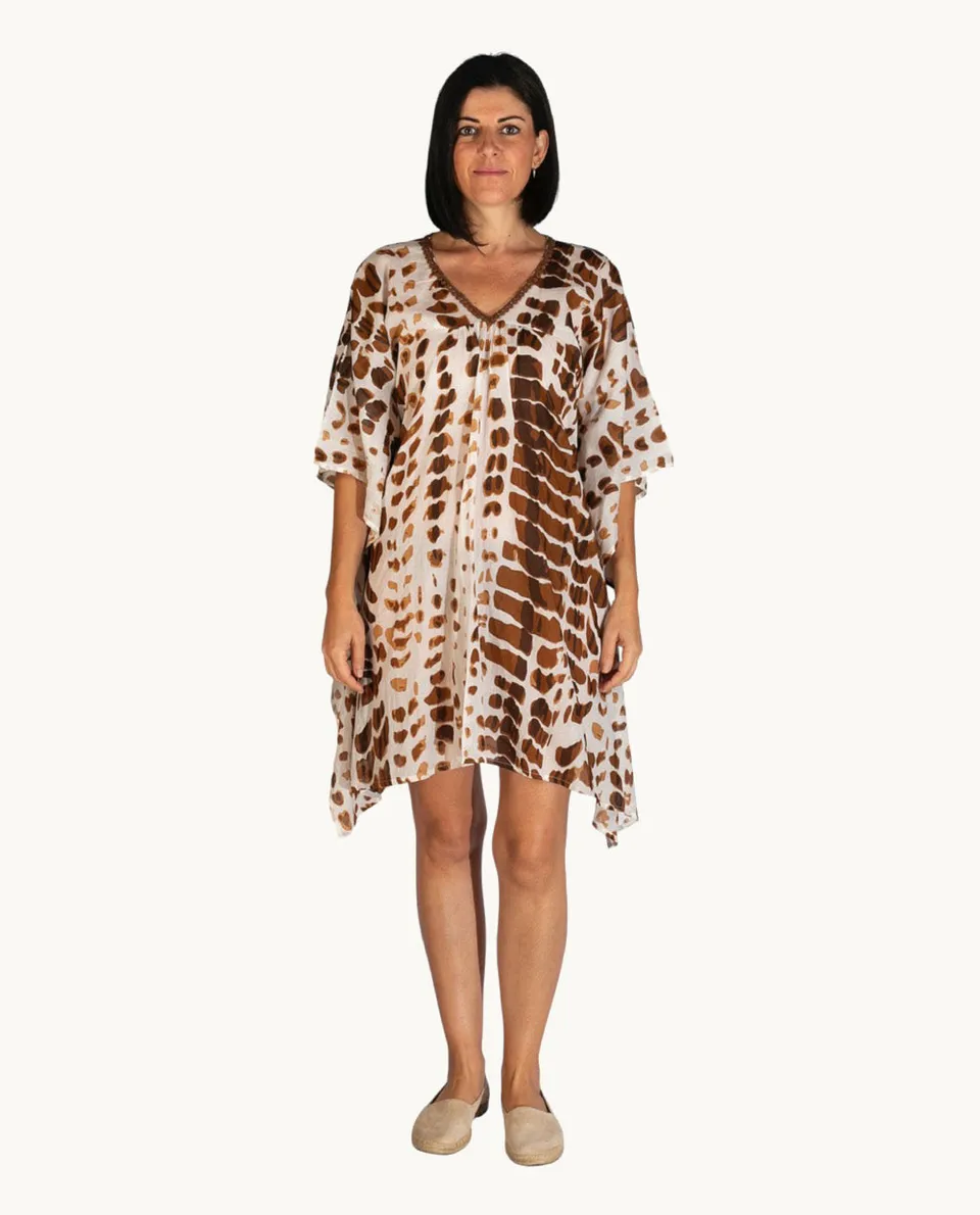 kurta-de-algod-n-kbas-talla-nica-color-marr-n image 1