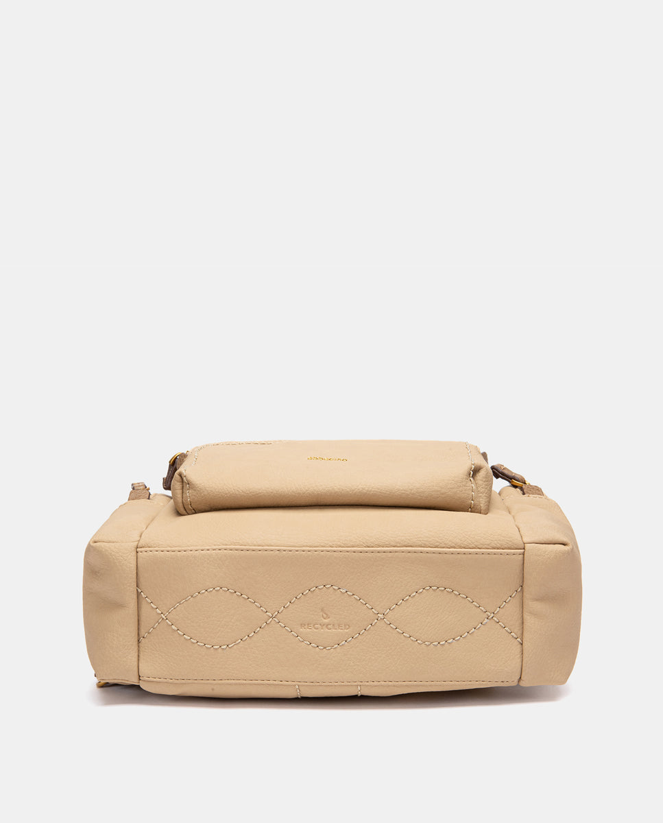abbacino-mochila-mujer-materiales-reciclados-beige-efecto-piel image 4