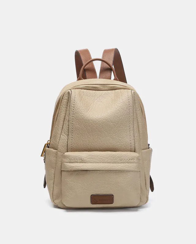 abbacino-mochila-mujer-materiales-reciclados-beige image 1