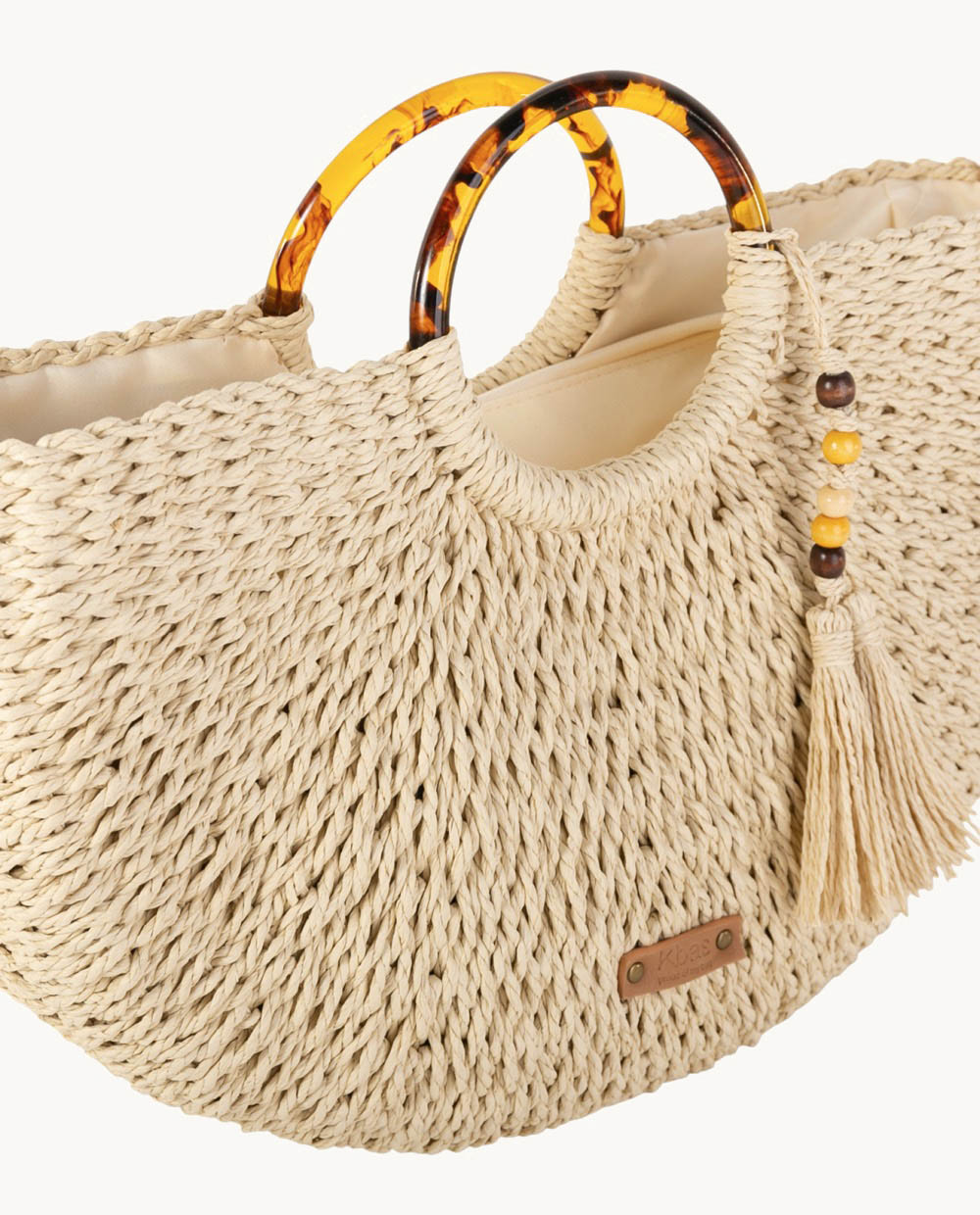 kbas-bolso-de-mano-de-fibra-natural-con-cremallera-color-natural image 3