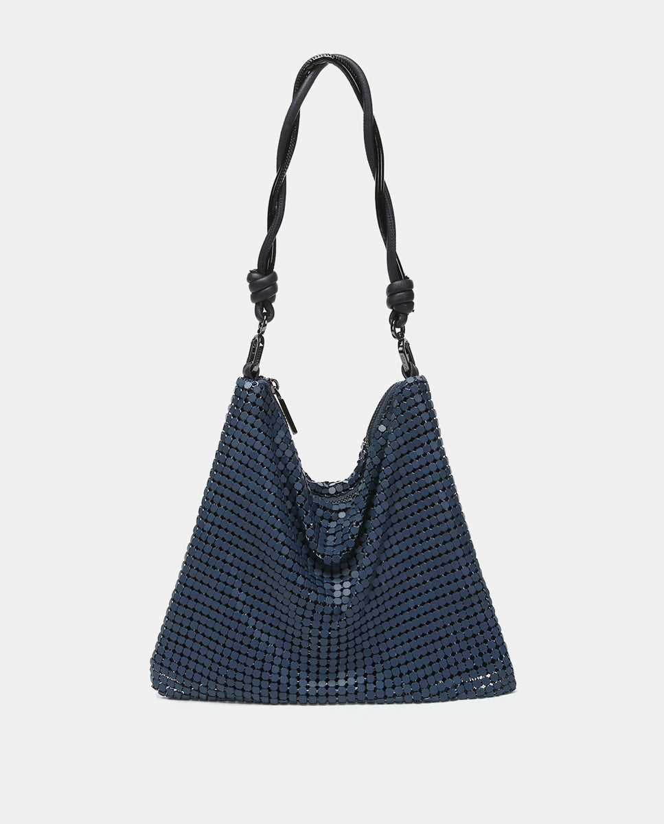 abbacino-bolso-de-hombro-fiesta-azul-en-malla-met-lica image 1