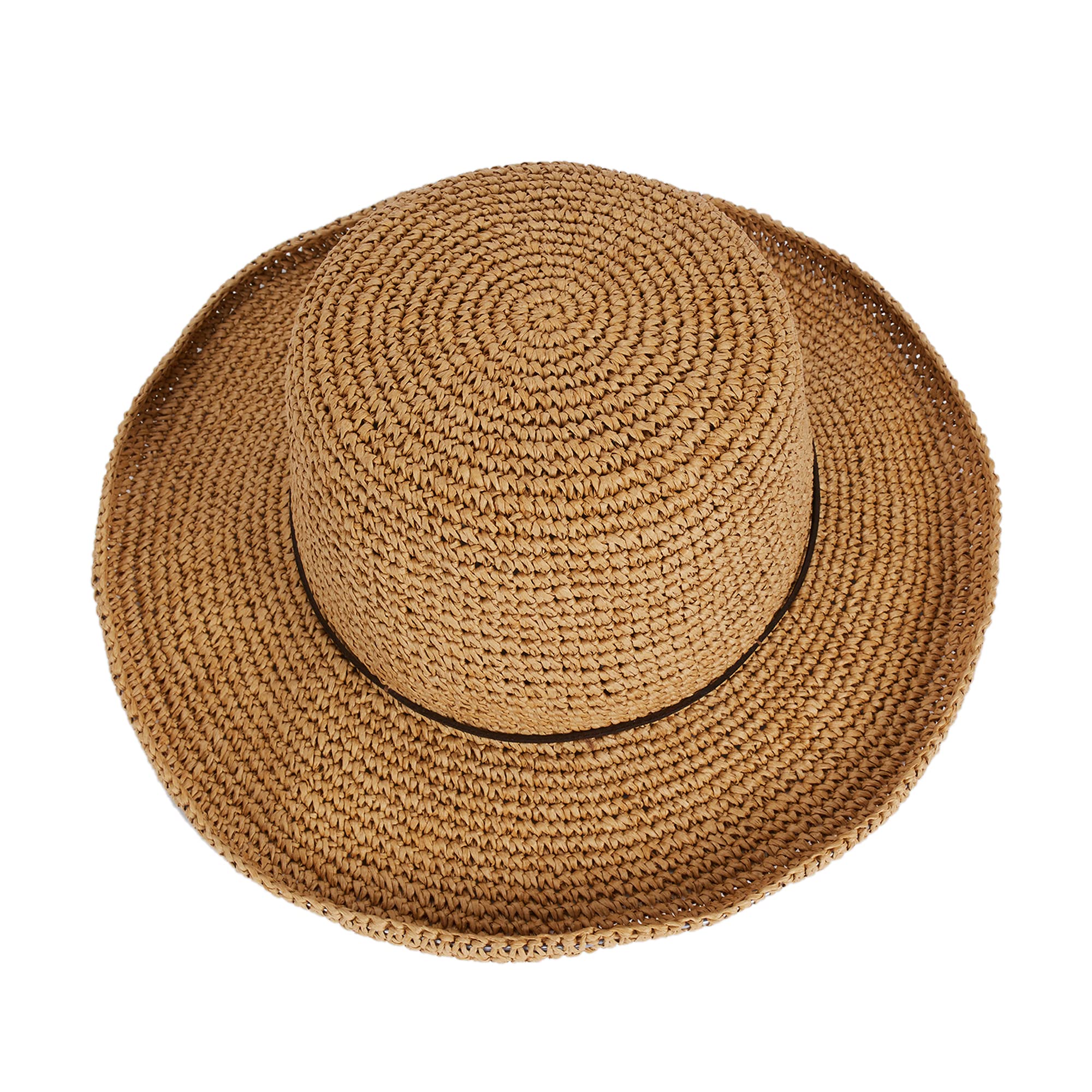 parfois-sombrero-textura-rafia-mujer-beige image 2
