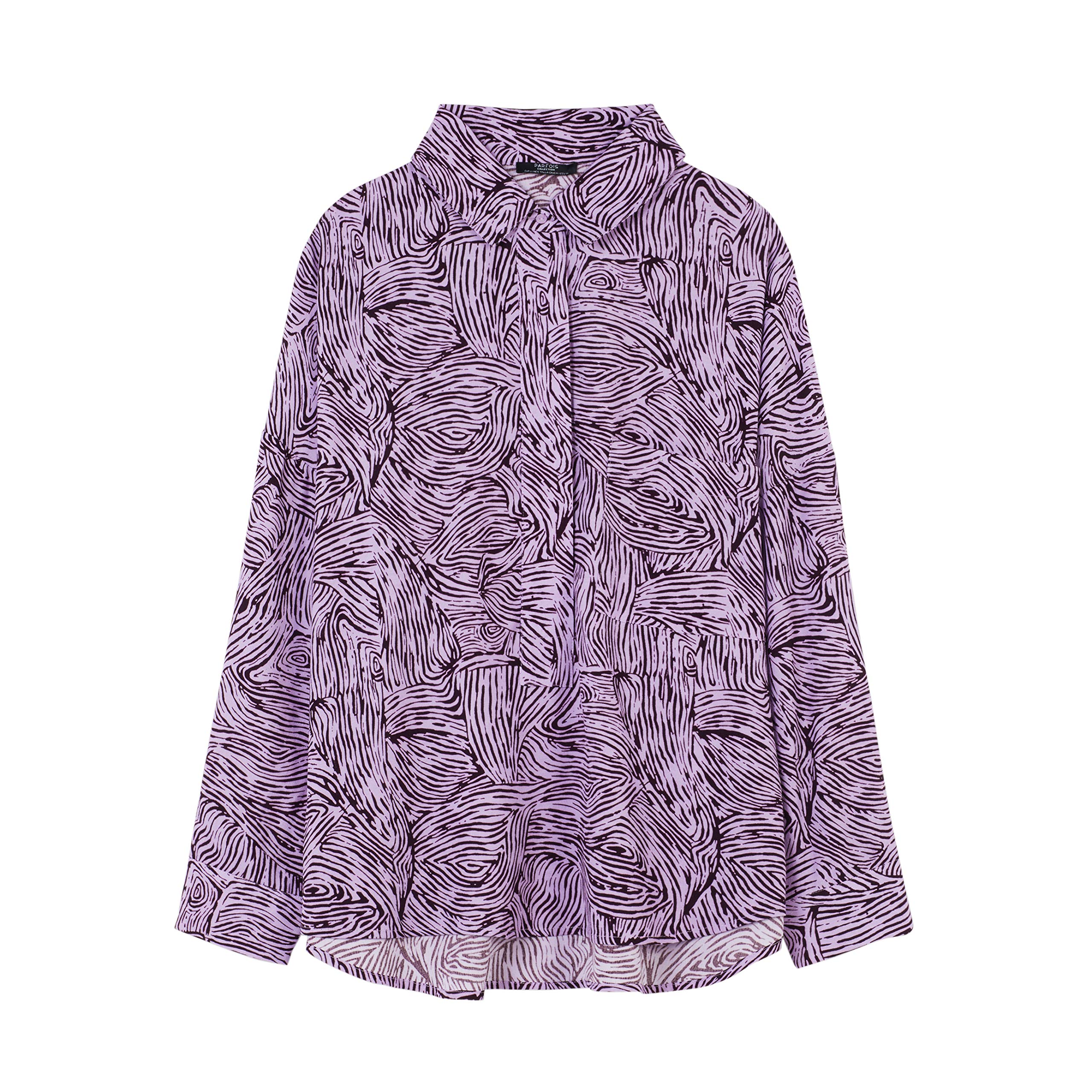 parfois-camisa-oversize-estampada-mujeres image 1