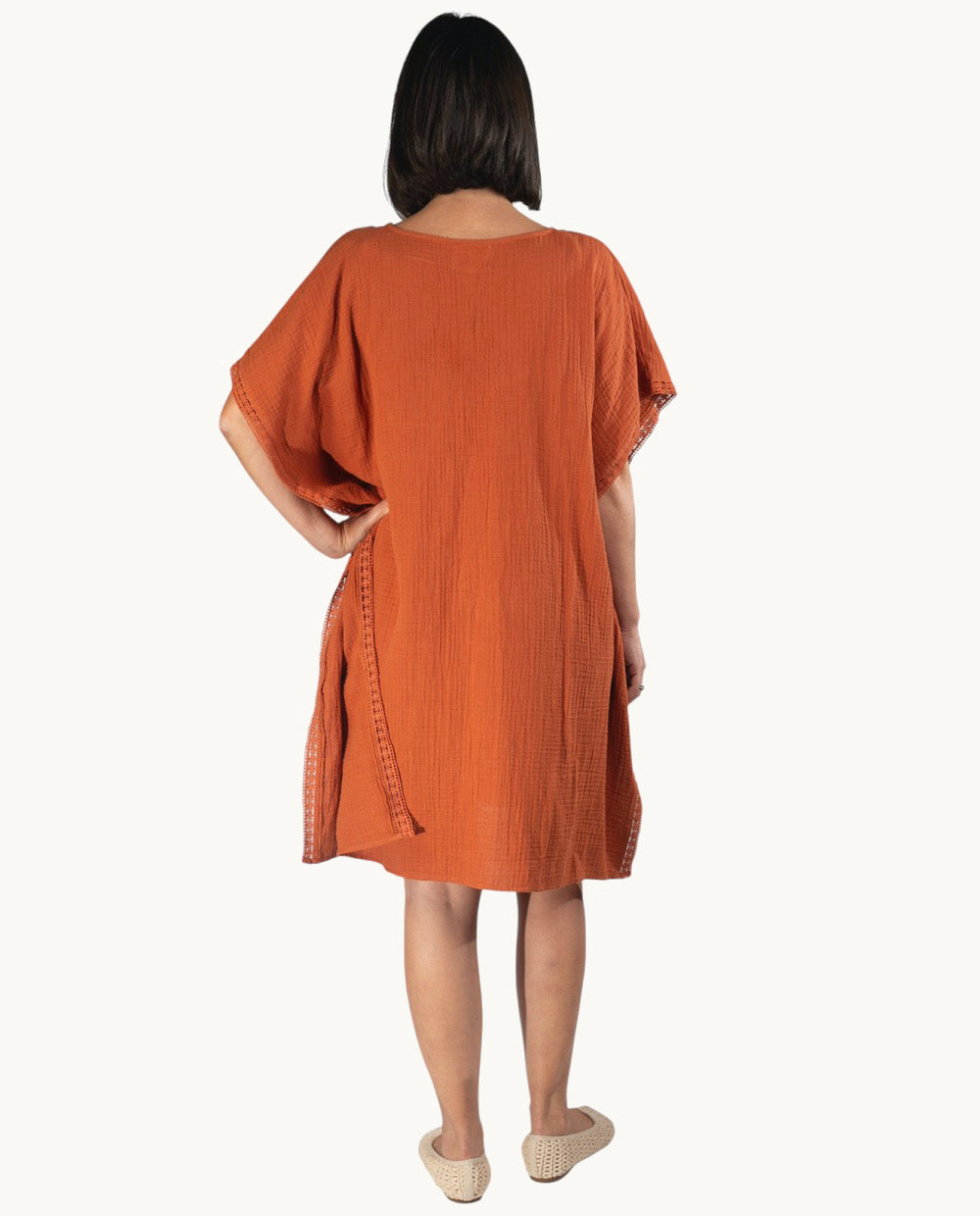 kbas-kurta-de-algod-n-talla-nica-color-naranja-vibrante-50-dto image 2