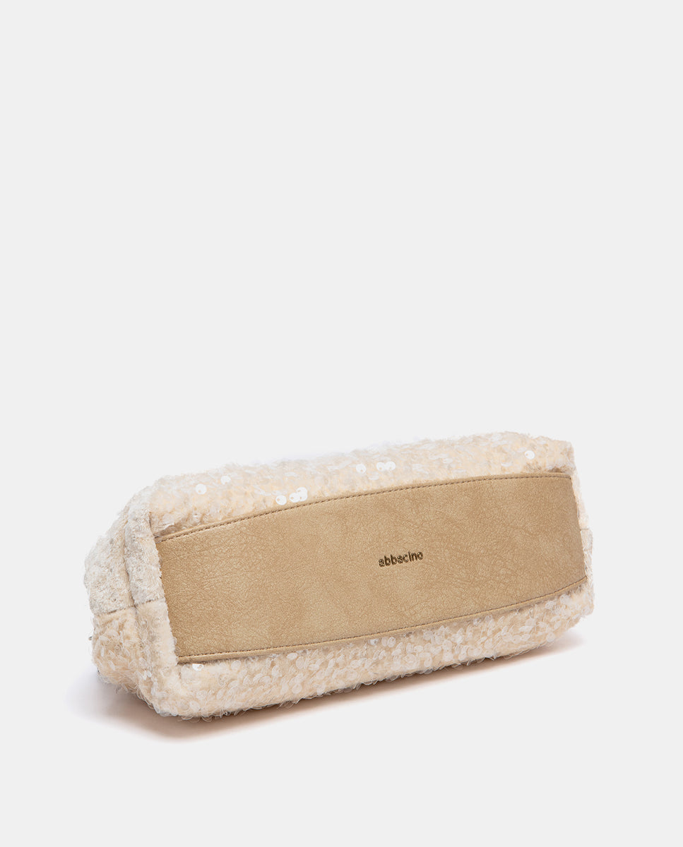 bolso-fiesta-abbacino-beige-lentejuelas-hombro image 7