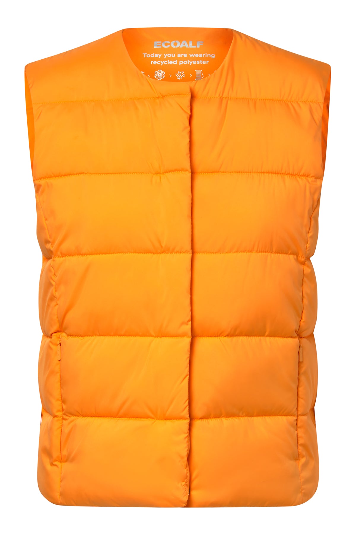 ecoalf-chaleco-olimpo-naranja-de-mujer-100-poli-ster-reciclado-repelente-al-agua image 6