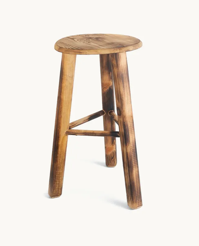 kbas-taburete-redondo-de-madera-barnizada-tama-o-mediano image 1