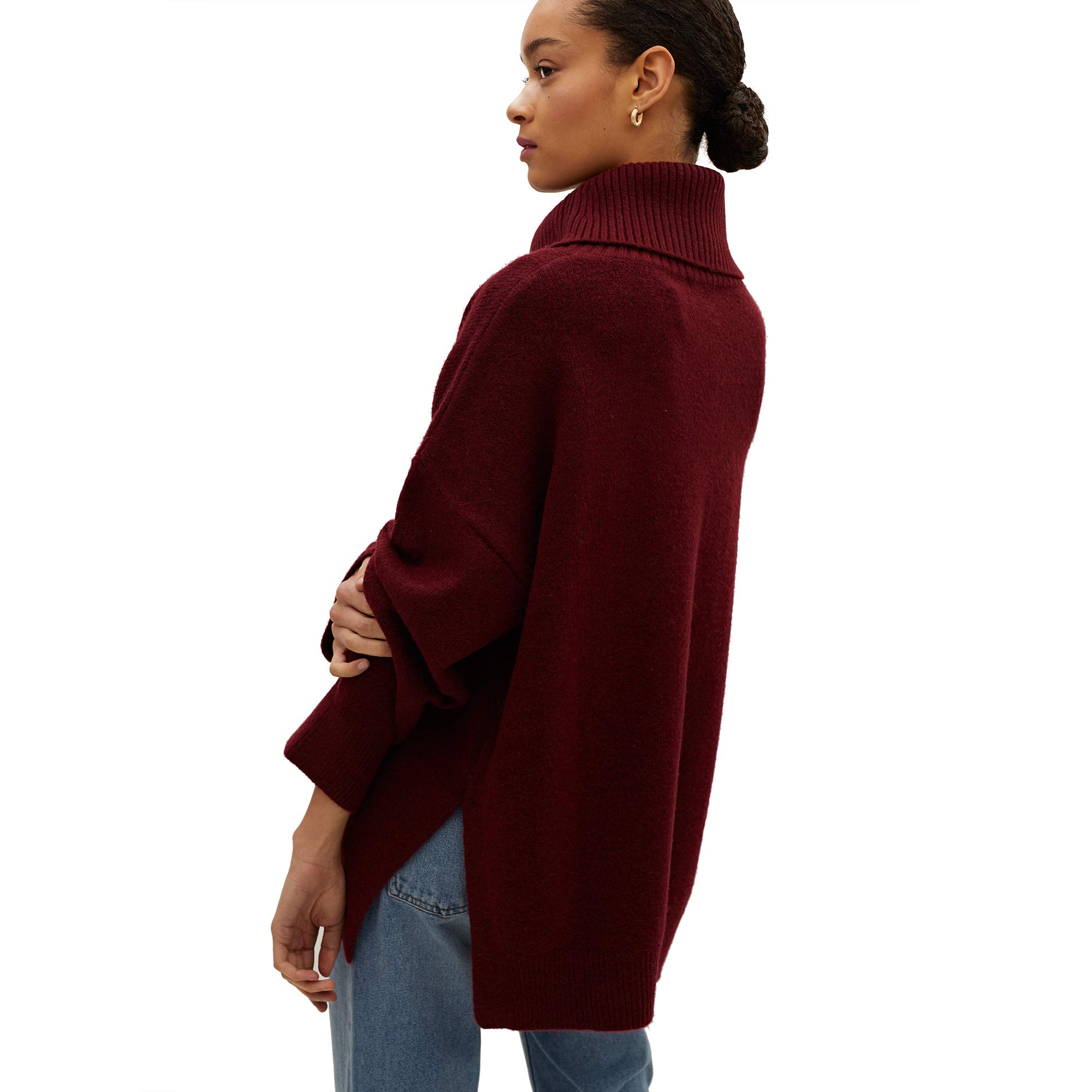 parfois-jersey-grape-punto-burdeos-mujer-talla-nica image 6