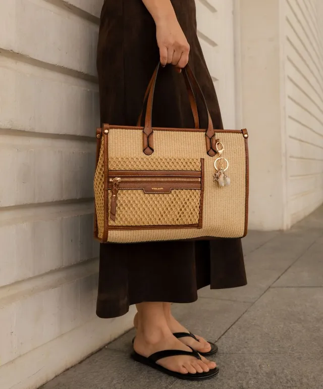 bolso-de-hombro-urban-briana-kbas-de-rafia-natural-y-cuero-sint-tico-marr-n image 1