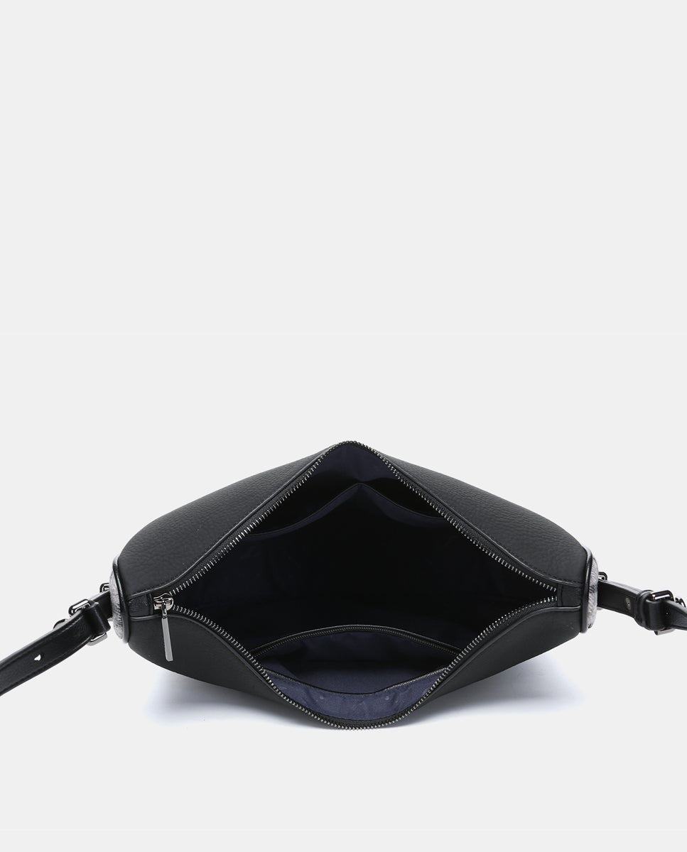bolso-de-hombro-abbacino-estilo-hobo-en-materiales-reciclados-negro-con-cuadros- image 6
