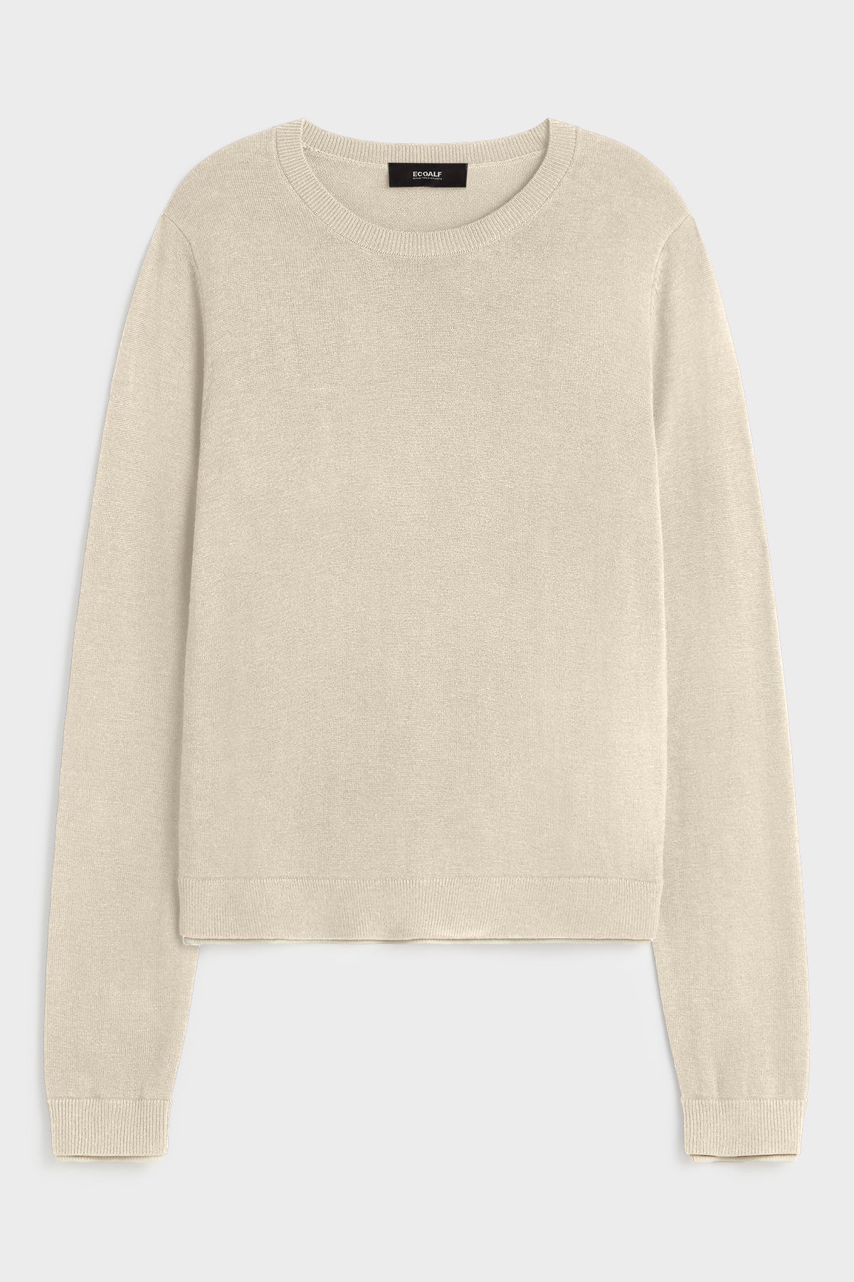 ecoalf-ares-jersey-mujer-beige image 5
