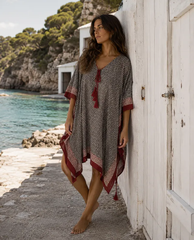kbas-kurta-de-algod-n-talla-nica-color-negro-prenda-tnica-esencial image 1