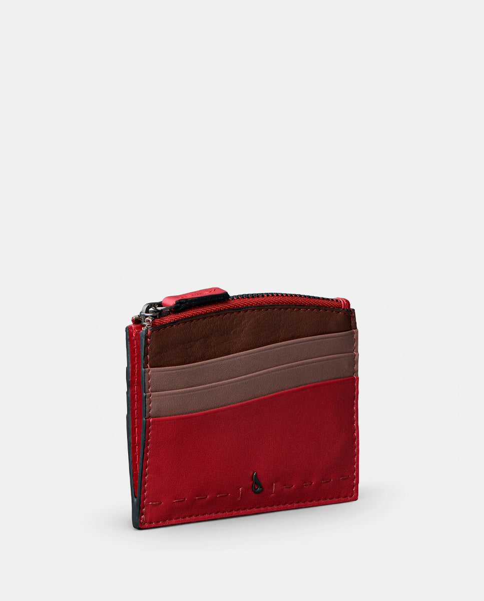 abbacino-tarjetero-mujer-piel-rojo-con-monedero image 3