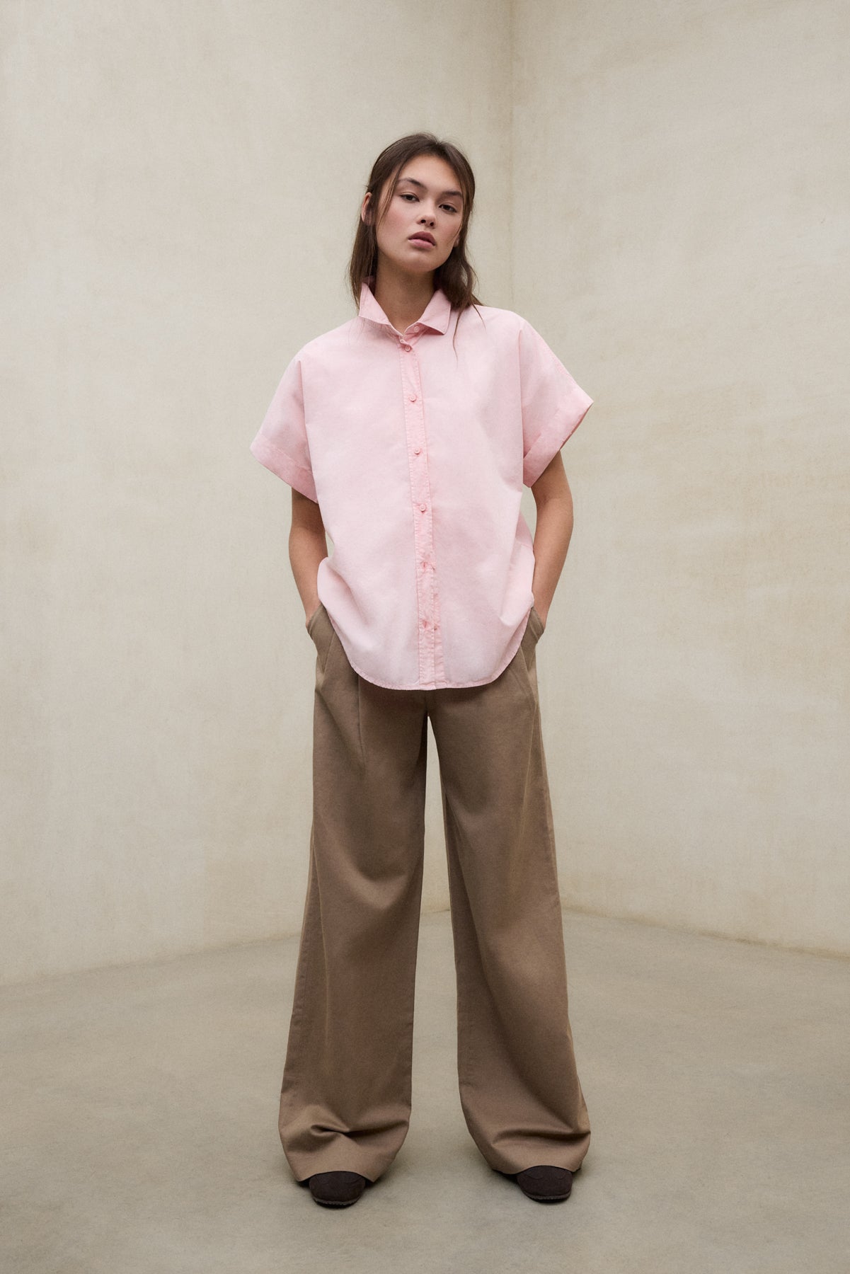 camisa-isabel-rosa-ecoalf-algod-n-regenerativo-para-mujer image 1
