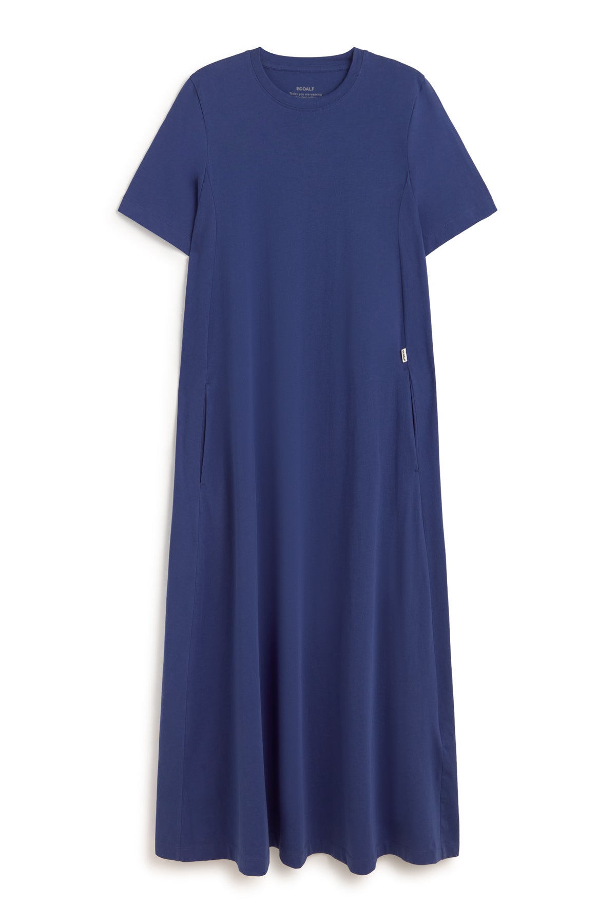 ecoalf-vestido-elettra-azul-de-mujer-50-algod-n-org-nico-fit-relajado-manga-cort image 6