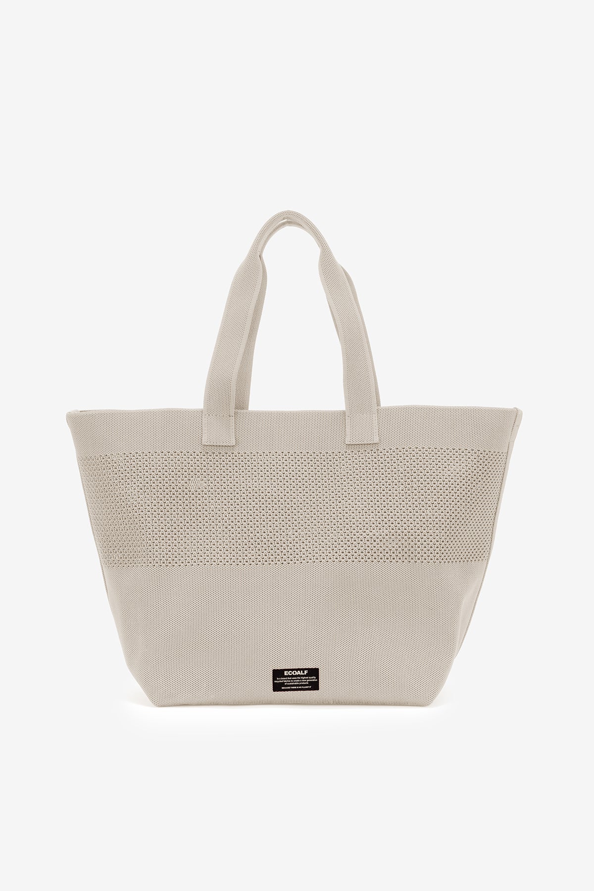 ecoalf-bolso-shopper-tika-blanco-cubo-estructurado-de-punto-hilo-del-mar-edici-n image 1
