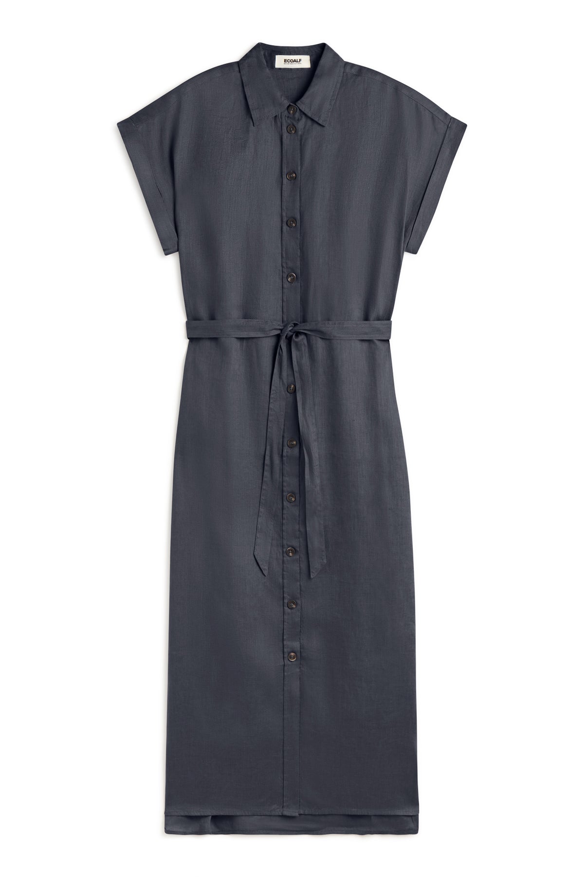 ecoalf-vestido-amatista-gris-oscuro-lino-reciclado-con-cintur-n image 6