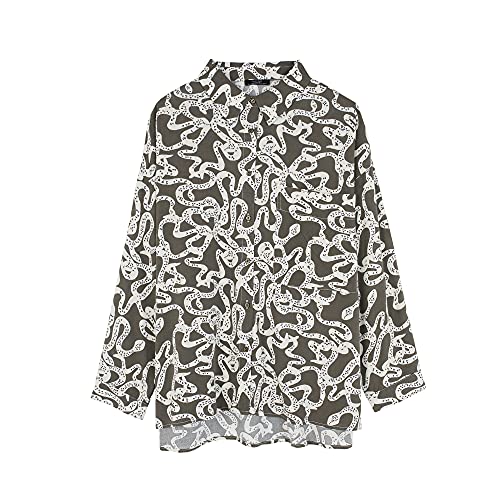 parfois-camisa-oversize-estampada-mujer-caqui image 7