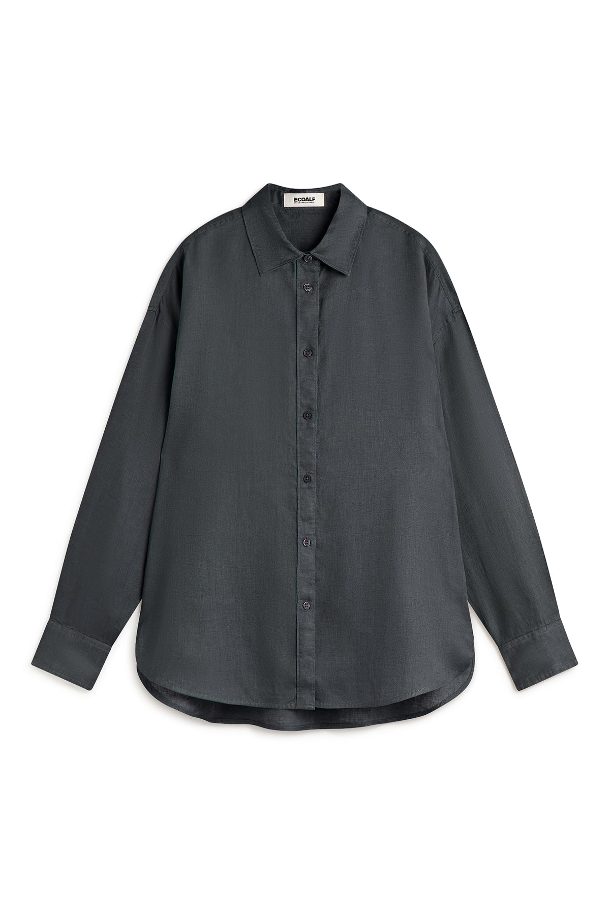 camisa-daria-gris-oscuro-de-mujer-ecoalf-lino-reciclado-vegana-y-tinte-en-prenda image 7