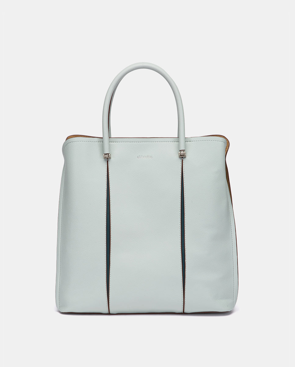 abbacino-bolso-de-mano-azul-shopper-reciclado image 1