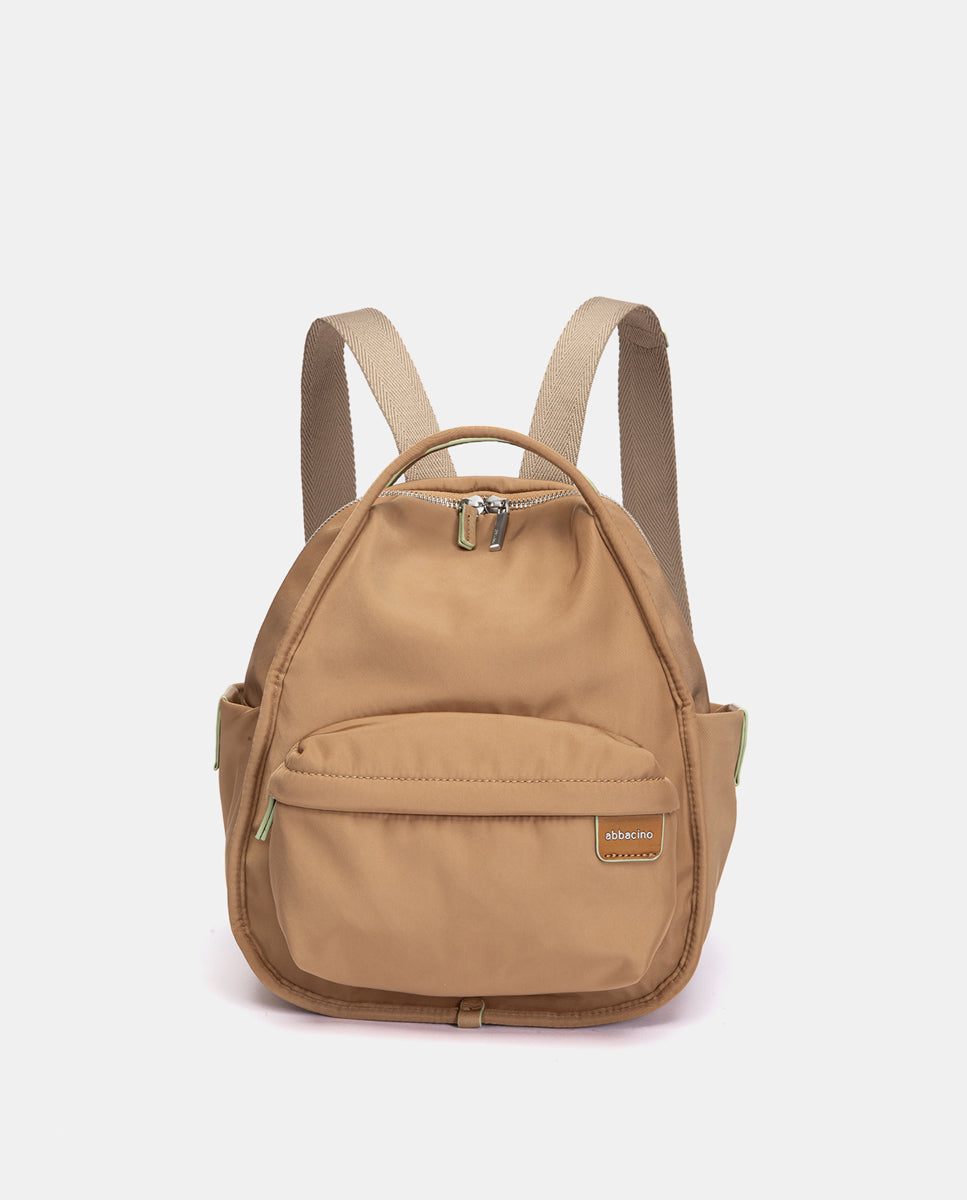 abbacino-mochila-tejido-camel-reciclada-gran-capacidad image 1