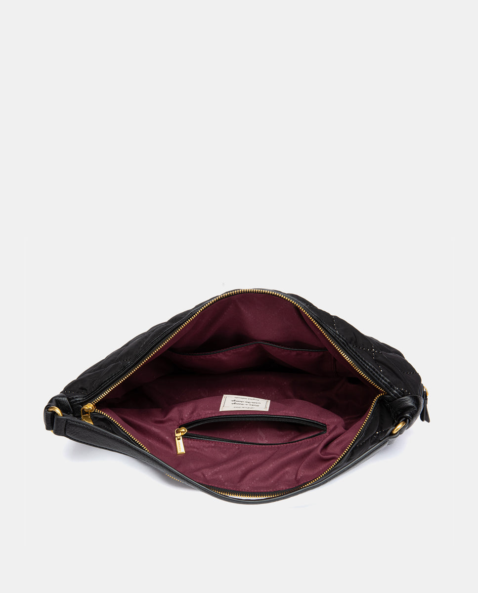 abbacino-bolso-de-hombro-acolchado-negro-reciclado image 7