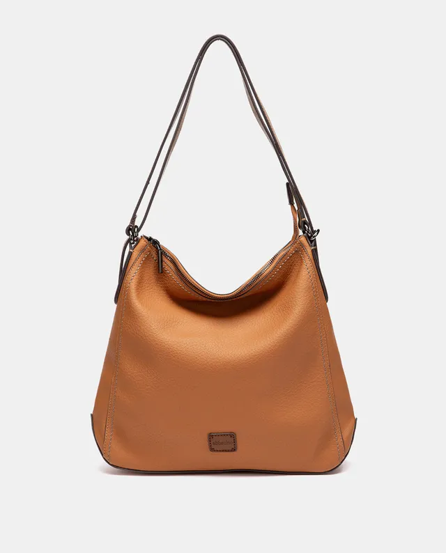 abbacino-bolso-multifuncional-reciclado-cognac-convertible-mochila image 1