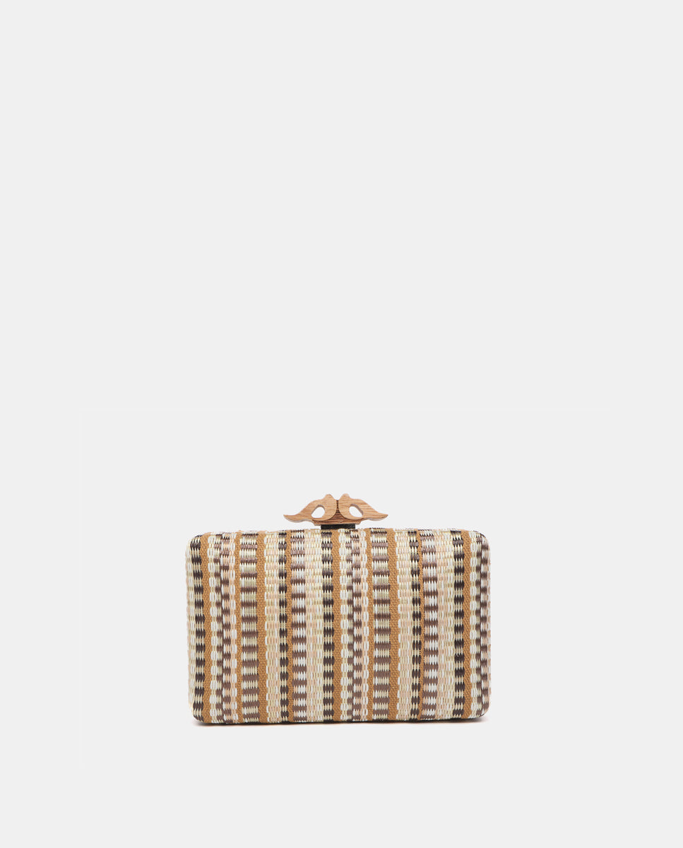 abbacino-clutch-de-fiesta-marr-n-con-estampado image 3