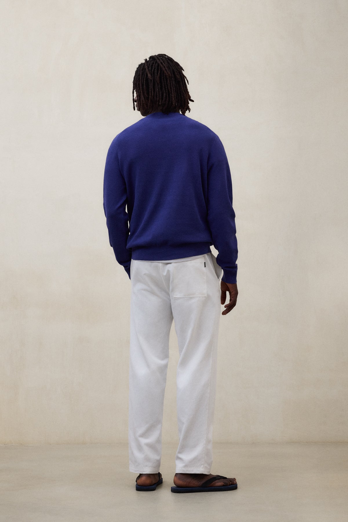 jersey-ecoalf-naranjo-azul-hombre-algod-n-org-nico-fit-relajado-lavado-a-la-pied image 3