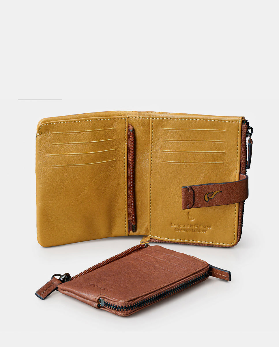 abbacino-cartera-peque-a-mujer-piel-mbar-con-monedero image 7
