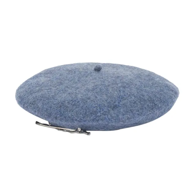 parfois-boina-de-lana-azul-con-alfiler-plateado-mujer image 1