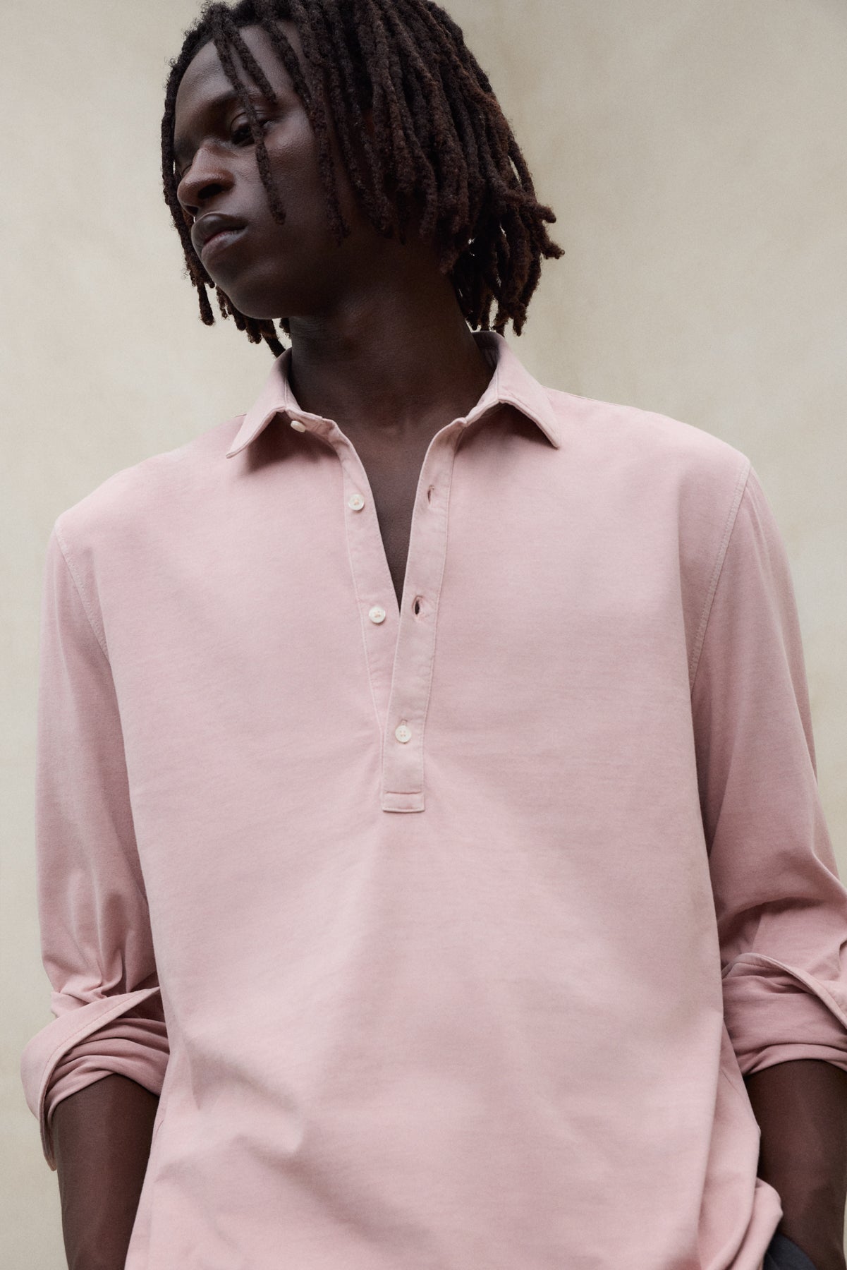 camisa-ecoalf-will-rosa-para-hombre image 4