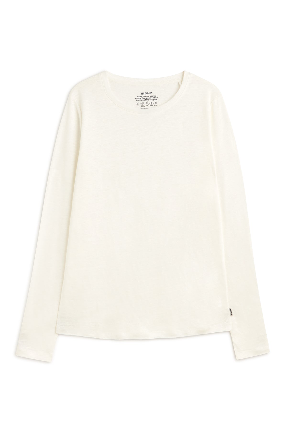 camiseta-ecoalf-cale-blanca-de-lino-para-mujer image 4