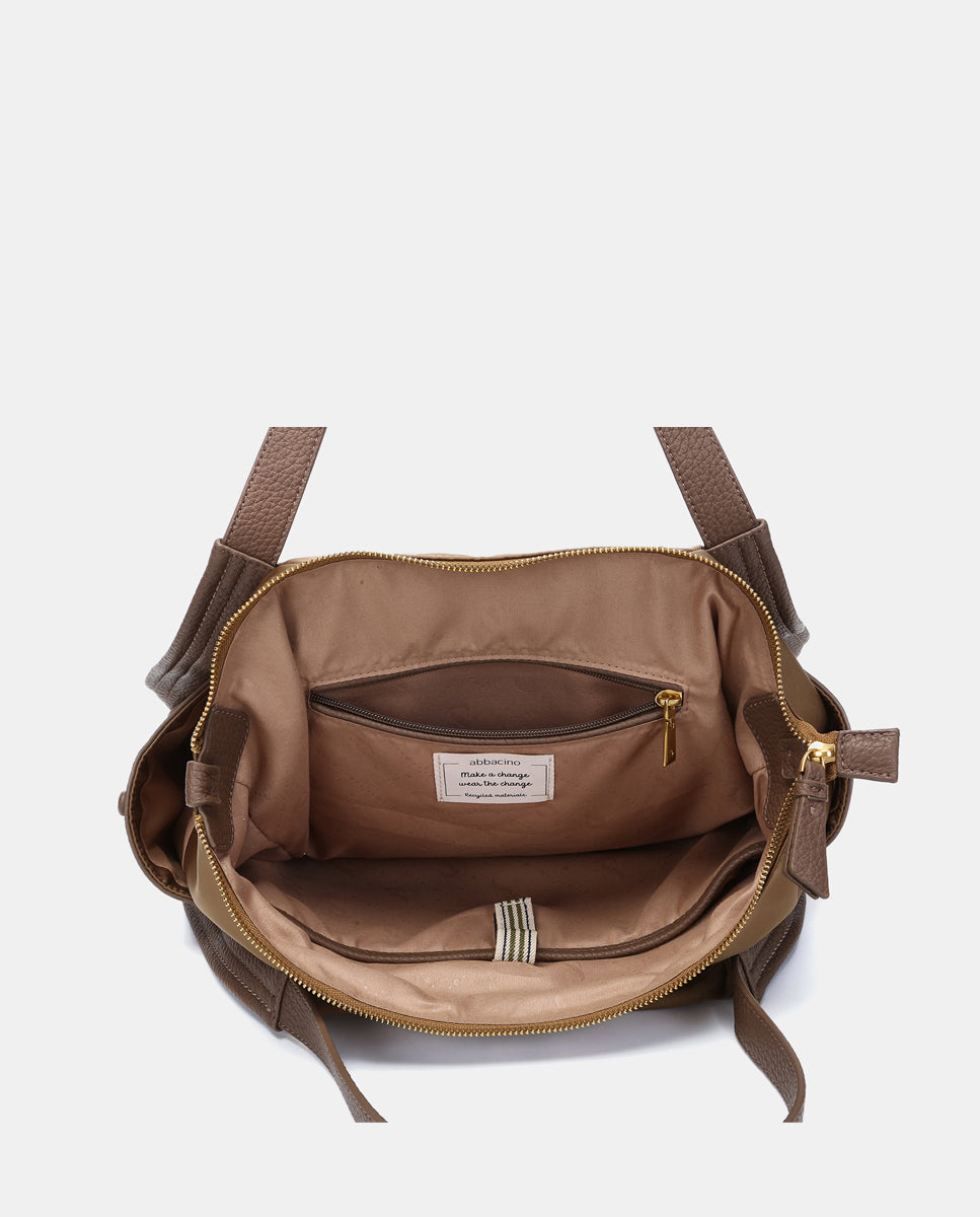 abbacino-bolso-shopper-materiales-reciclados-camel image 6