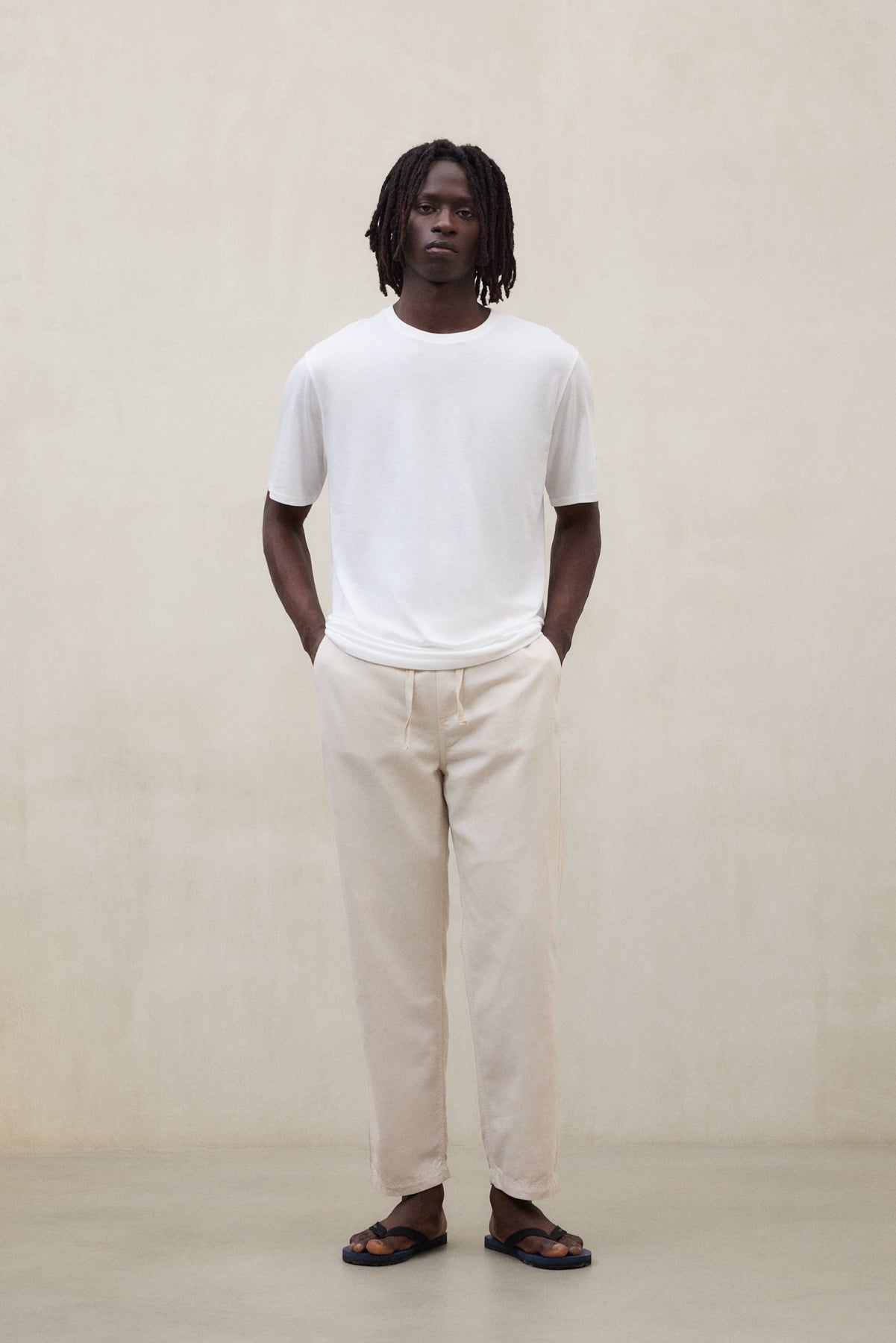 pantalones-gina-de-ecoalf-algod-n-org-nico-beige image 1