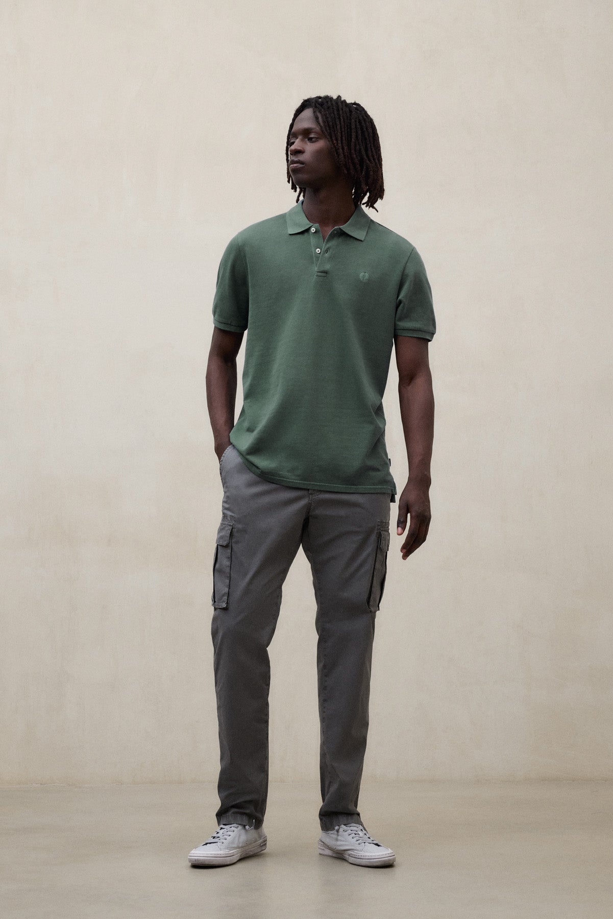 polo-ecoalf-tedan-de-piqu-verde-para-hombre image 1