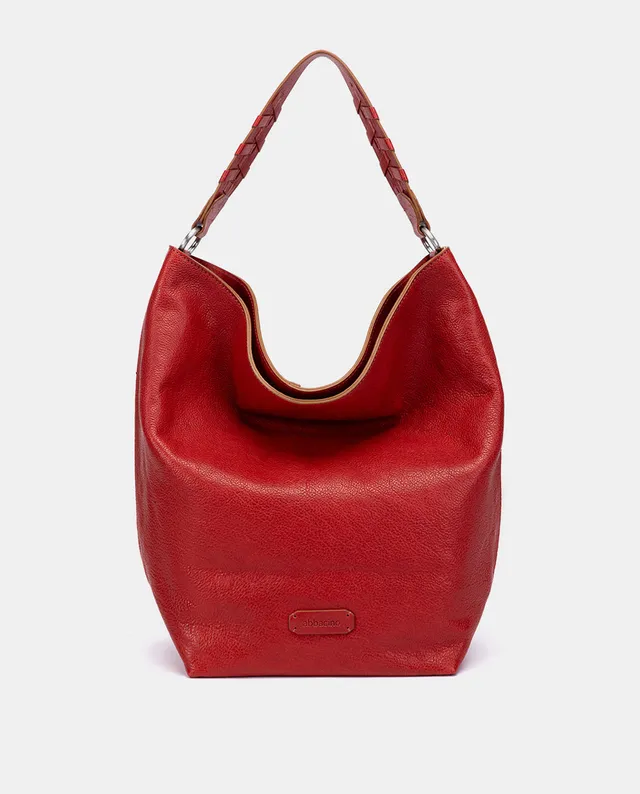 abbacino-bolso-hombro-hobo-piel-rojo-natural image 1