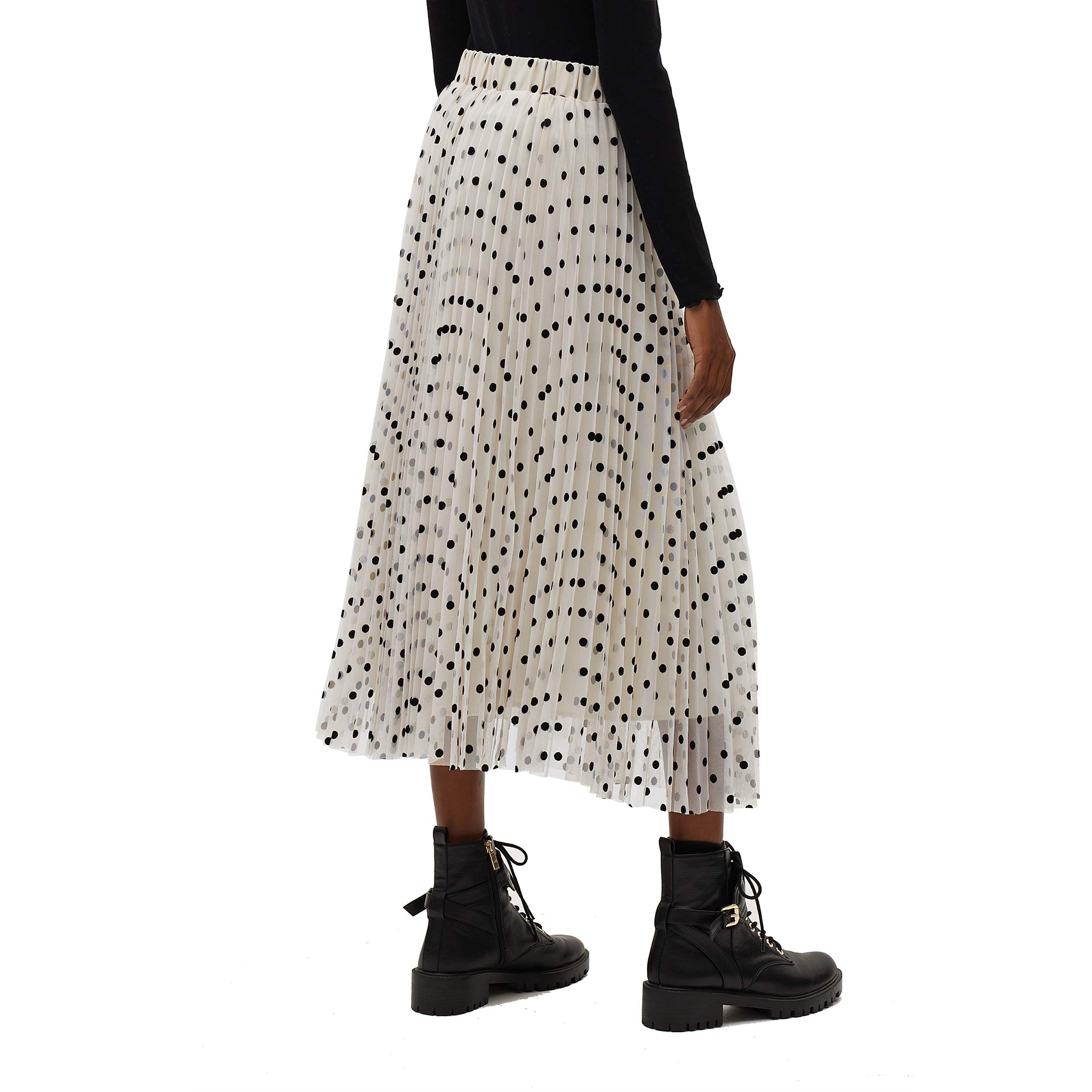 parfois-falda-plisada-estampado-lunares-mujer-tejido-crudo image 6