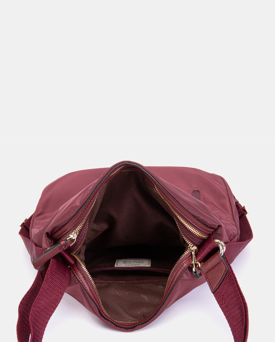 abbacino-bolso-multifuncional-reciclado-burdeos-mochila image 7