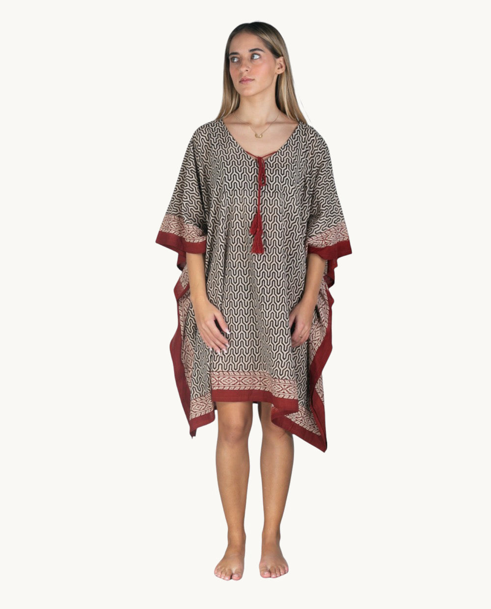 kbas-kurta-de-algod-n-talla-nica-color-negro-prenda-tnica-esencial image 2
