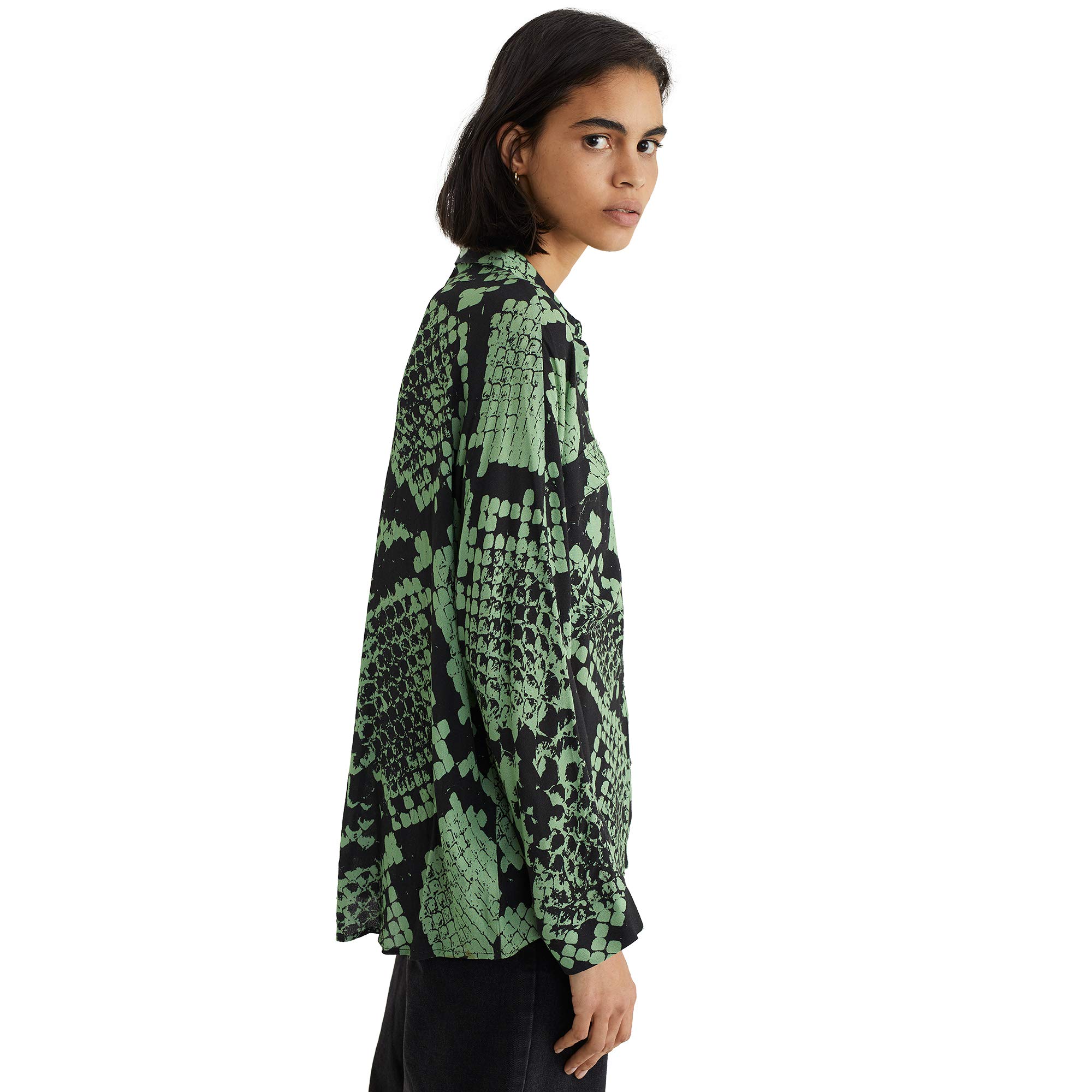 parfois-camisa-fluida-estampado-serpiente-para-mujer image 4