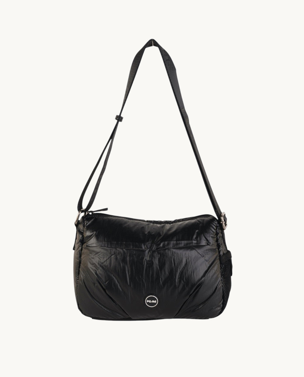 kbas-bandolera-de-nylon-metalizado-negro-26-x-12-x-19-cm image 1